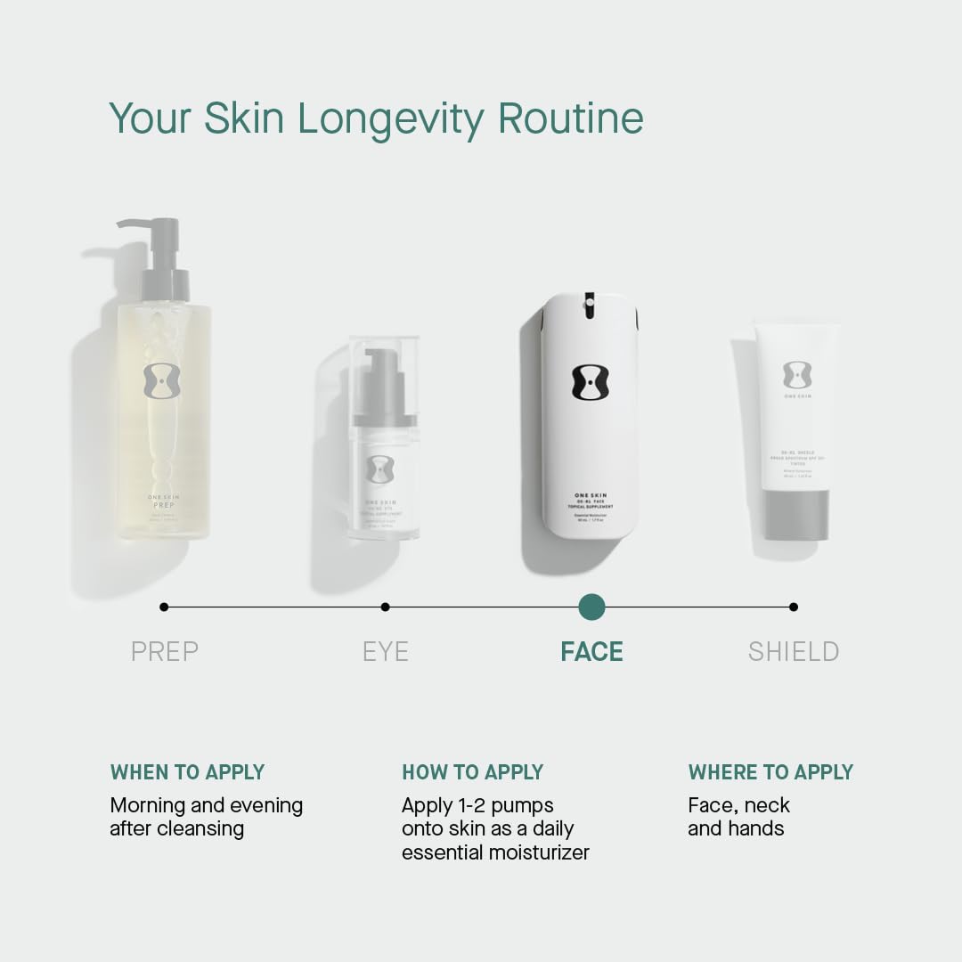 OneSkin FACE OS-01 Peptide Topical Supplement | Skin Longevity Age Reversal Moisturizer