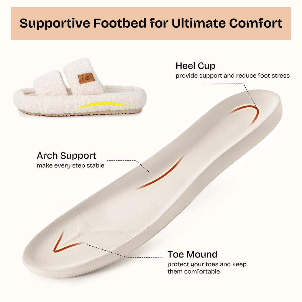 Fuzzy Memory Foam Slippers