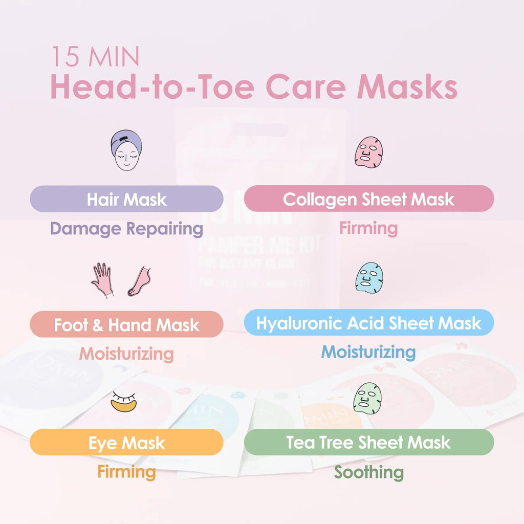15 Min Pamper Me Korean Spa Skincare Set