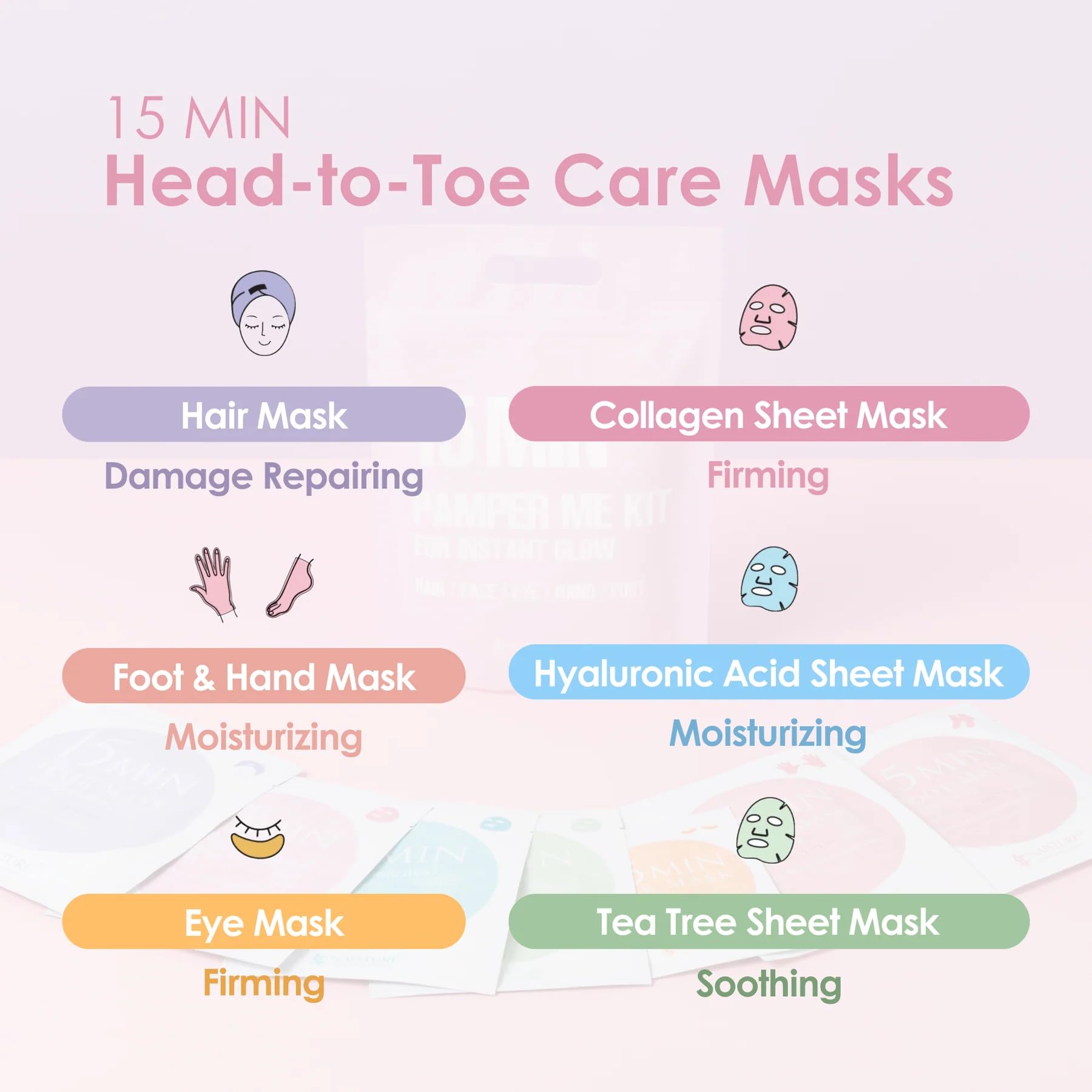 15 Min Pamper Me Korean Spa Skincare Set