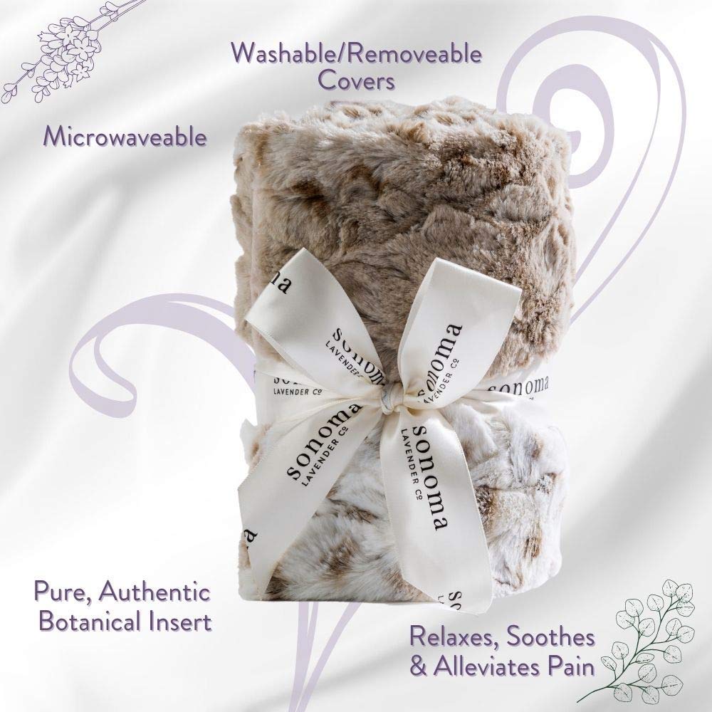 Microwaveable Lavender Heat Wrap for Neck and Shoulders