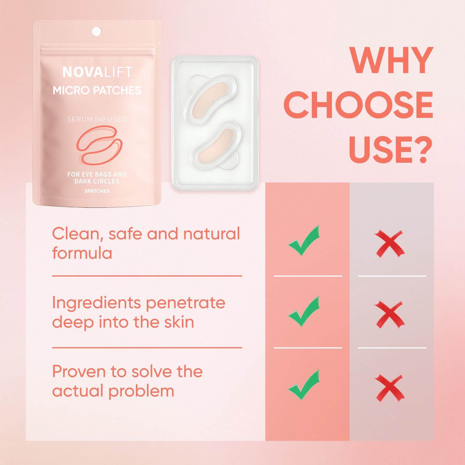 Micro Eye Patches, Serum-Infused