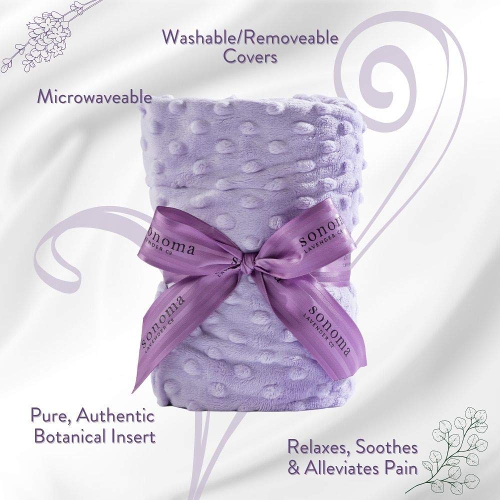 Microwaveable Lavender Heat Wrap for Neck and Shoulders