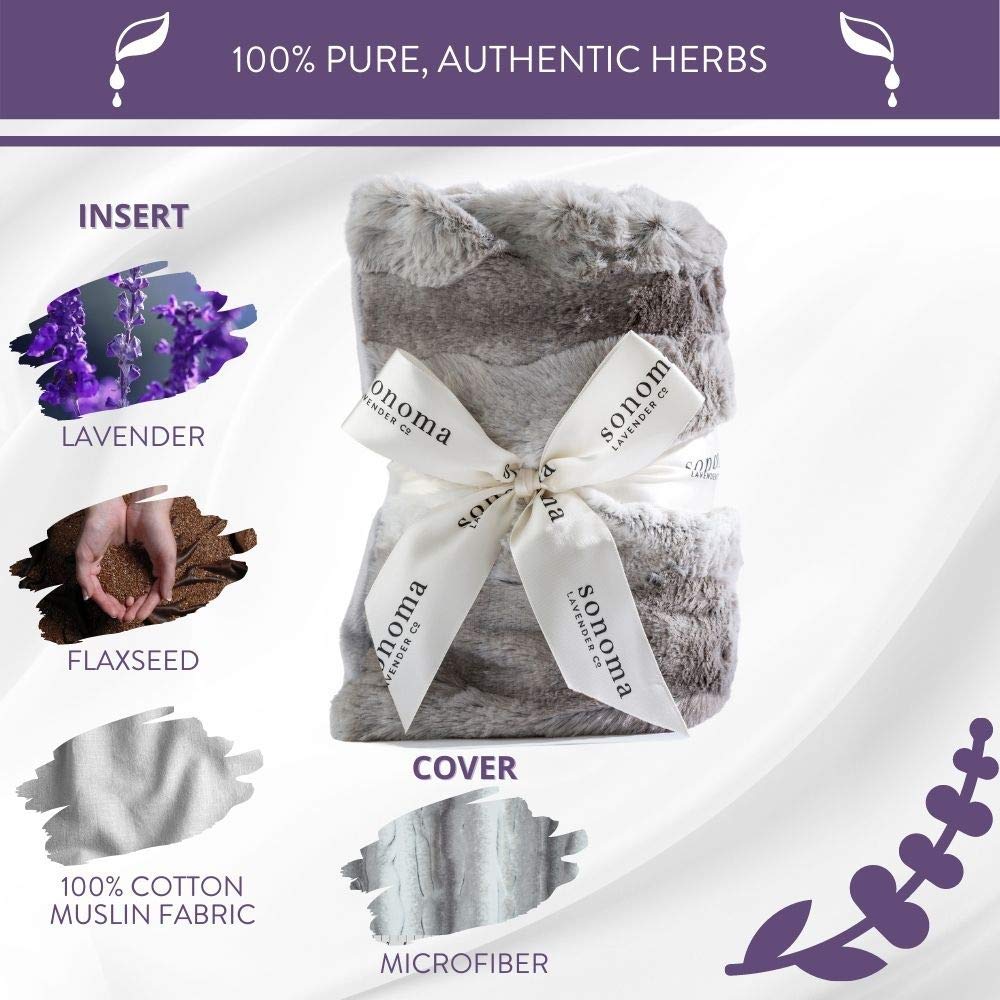 Microwaveable Lavender Heat Wrap for Neck and Shoulders