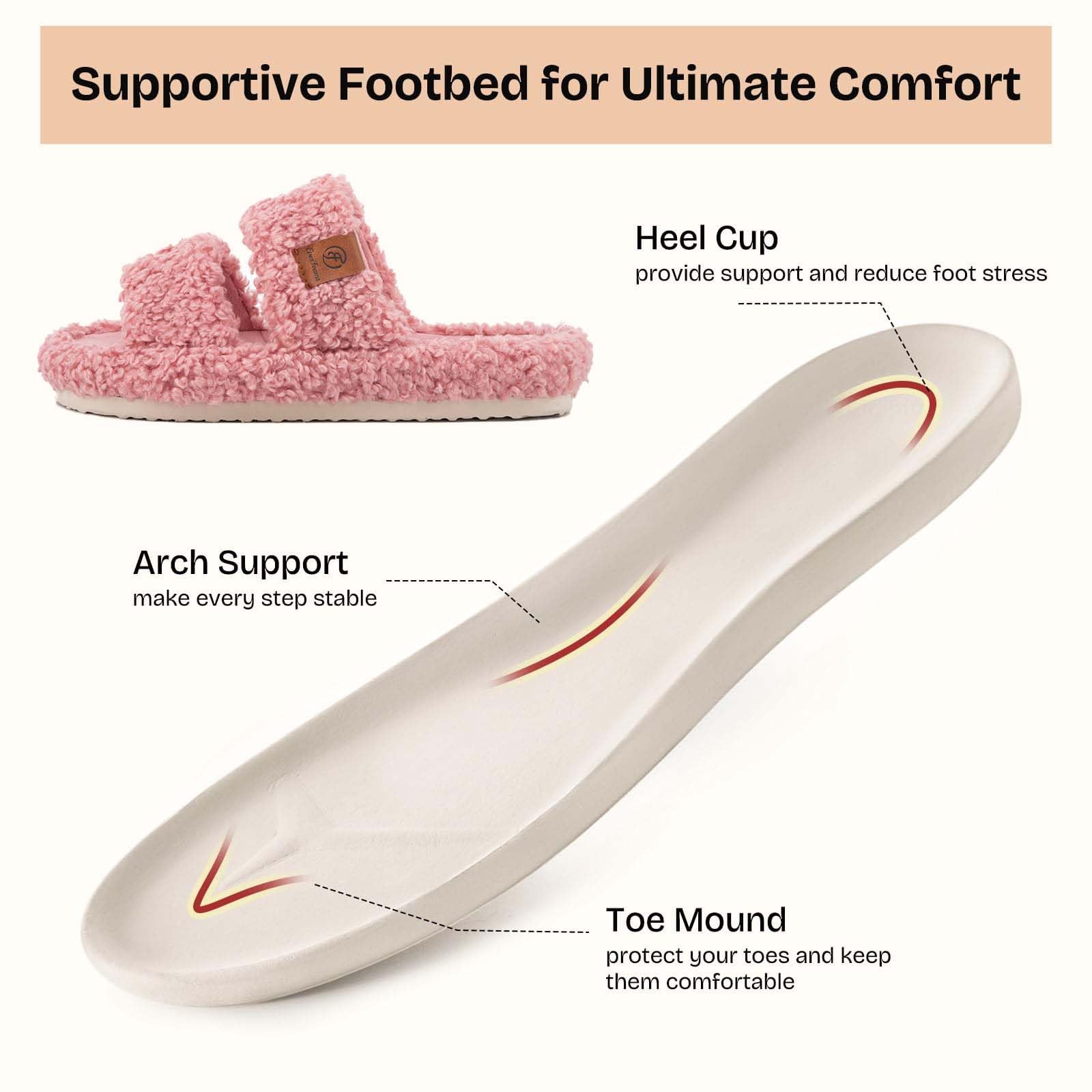 Fuzzy Memory Foam Slippers
