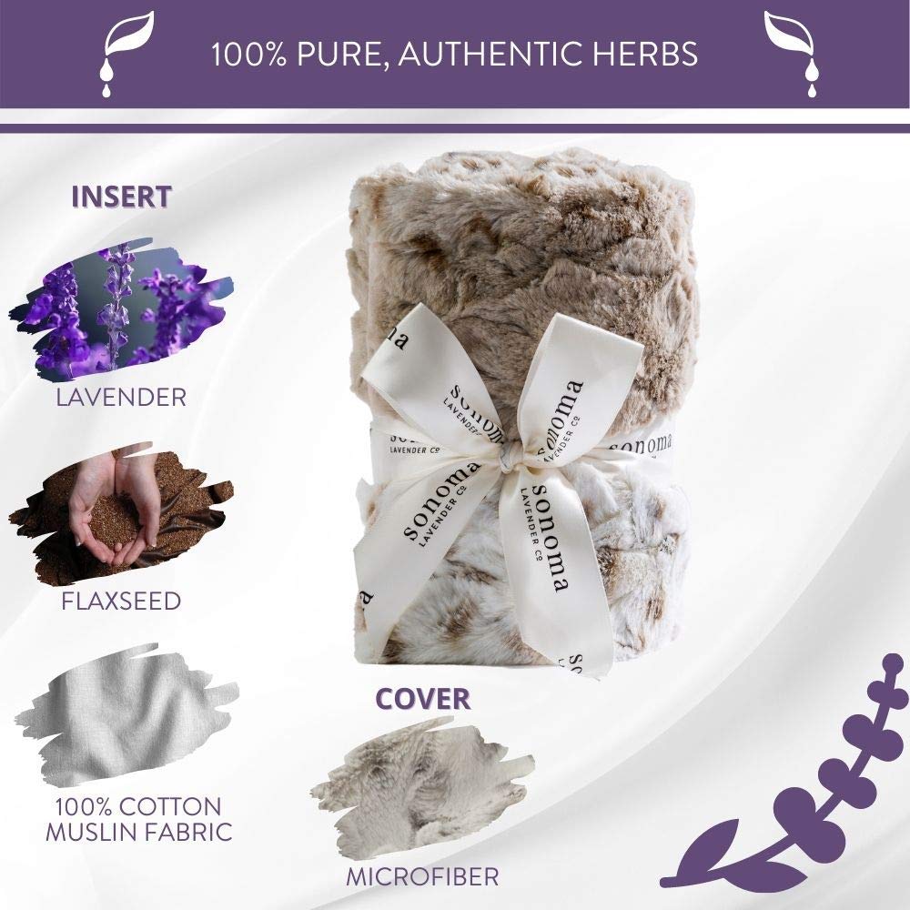 Microwaveable Lavender Heat Wrap for Neck and Shoulders