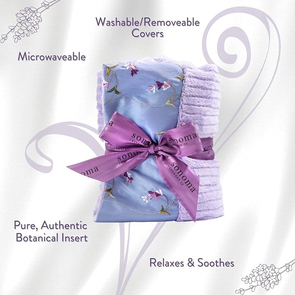 Microwaveable Lavender Heat Wrap for Neck and Shoulders