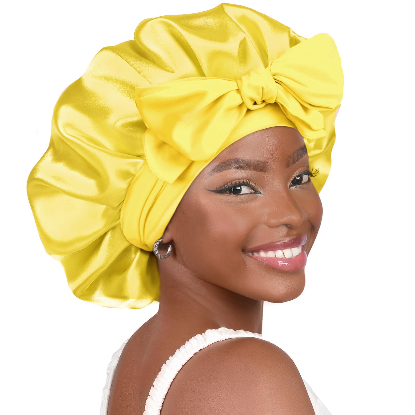 YANIBEST Adjustable Satin Bonnet