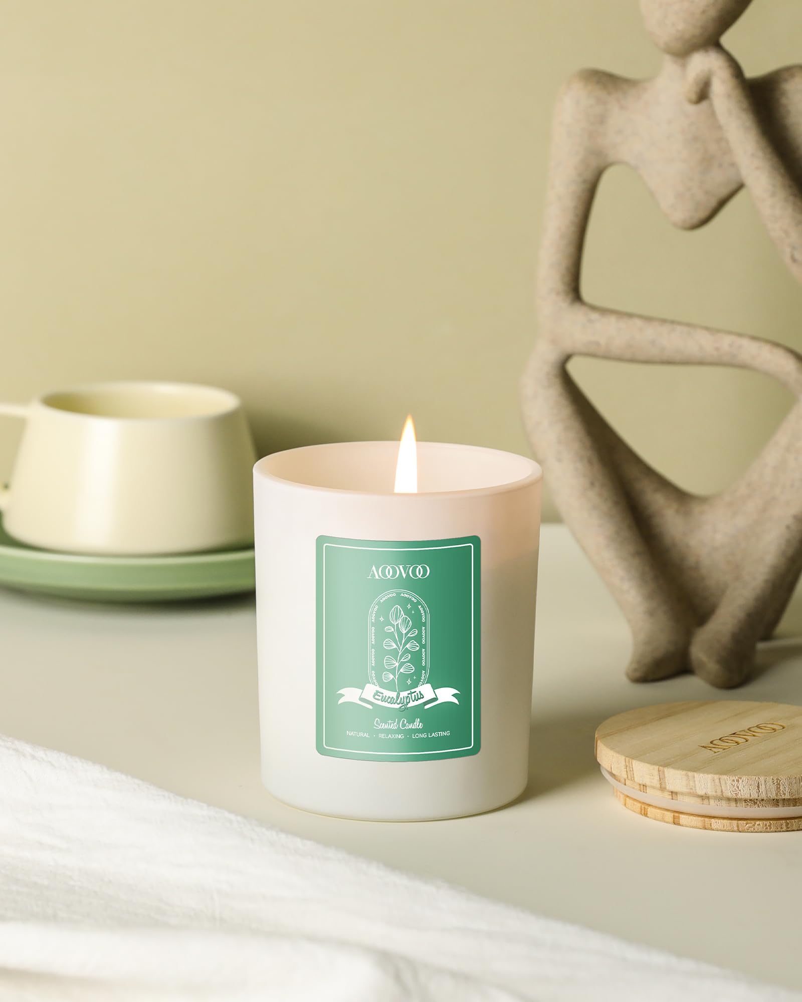 AOOVOO Lavender Candles