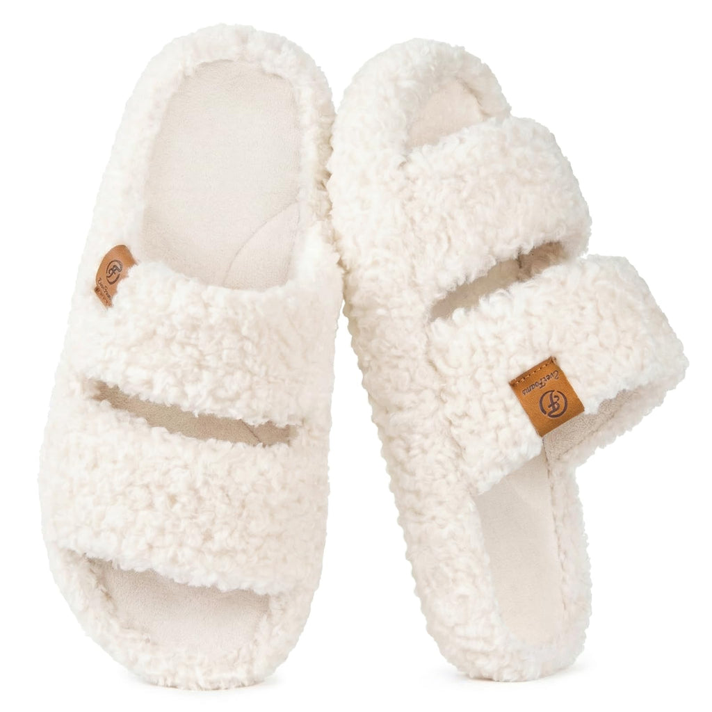 Fuzzy Memory Foam Slippers