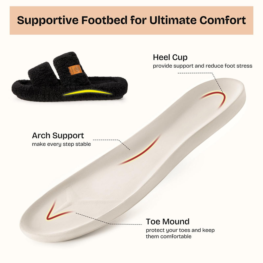 Fuzzy Memory Foam Slippers