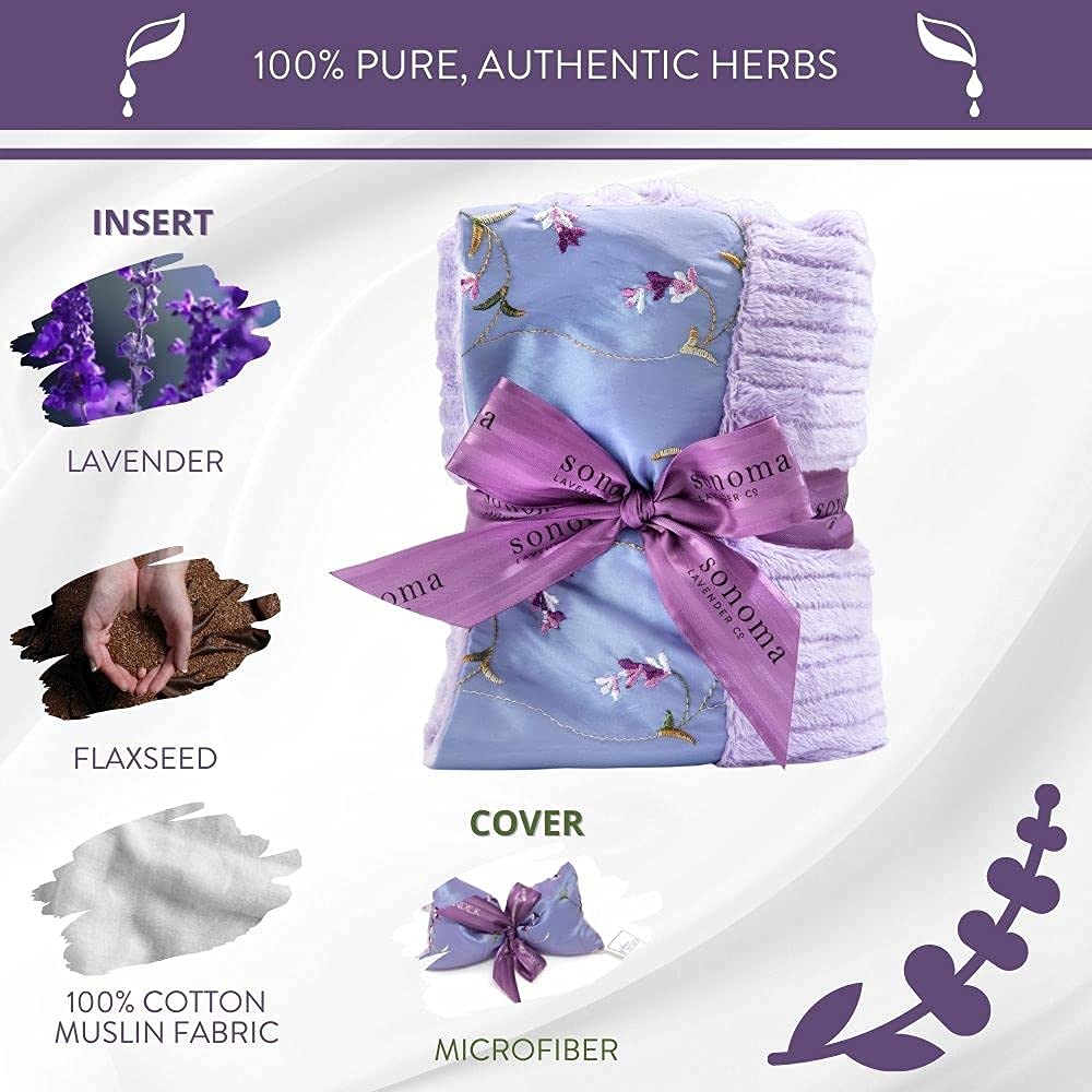 Microwaveable Lavender Heat Wrap for Neck and Shoulders