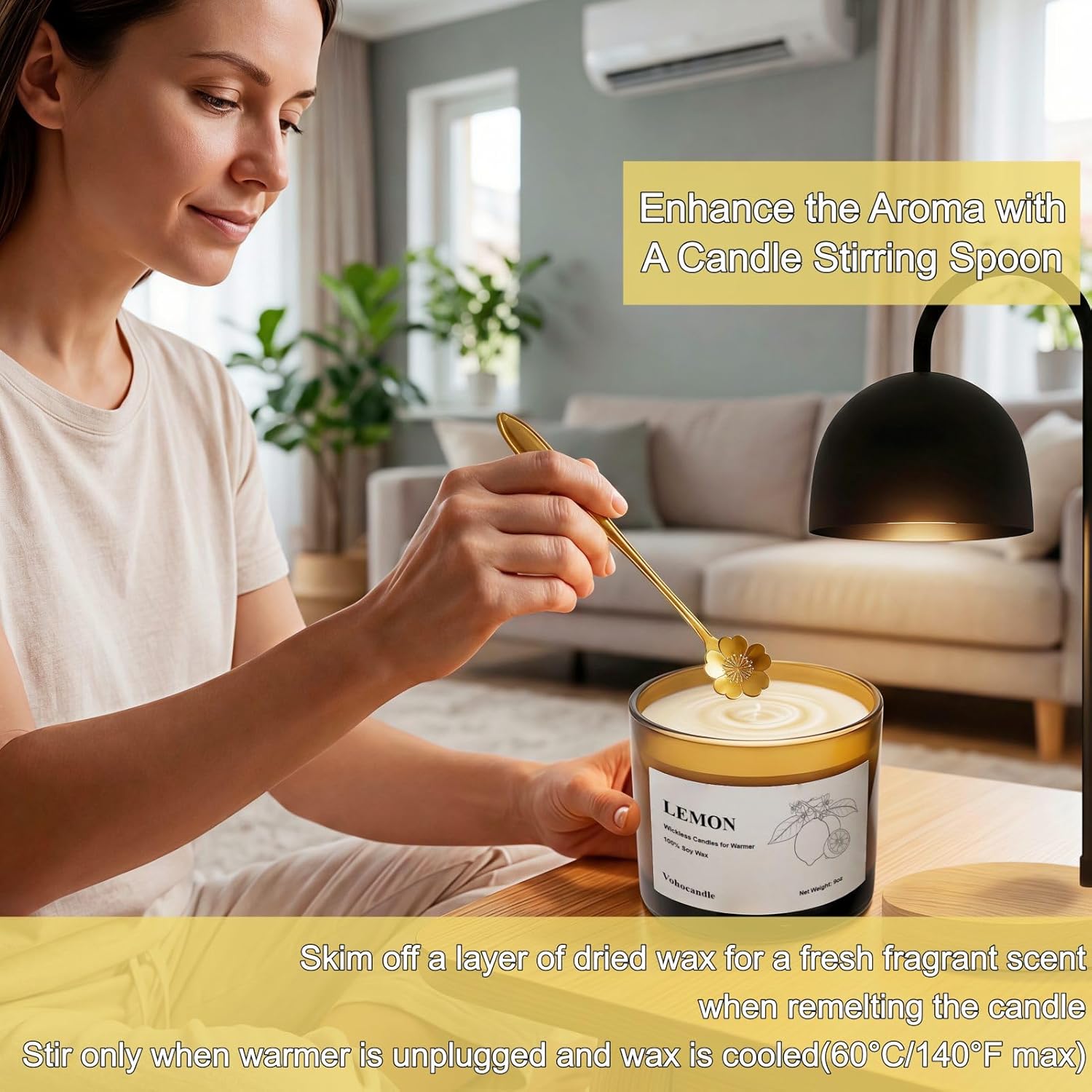 VOHO Lavender Wickless Candles