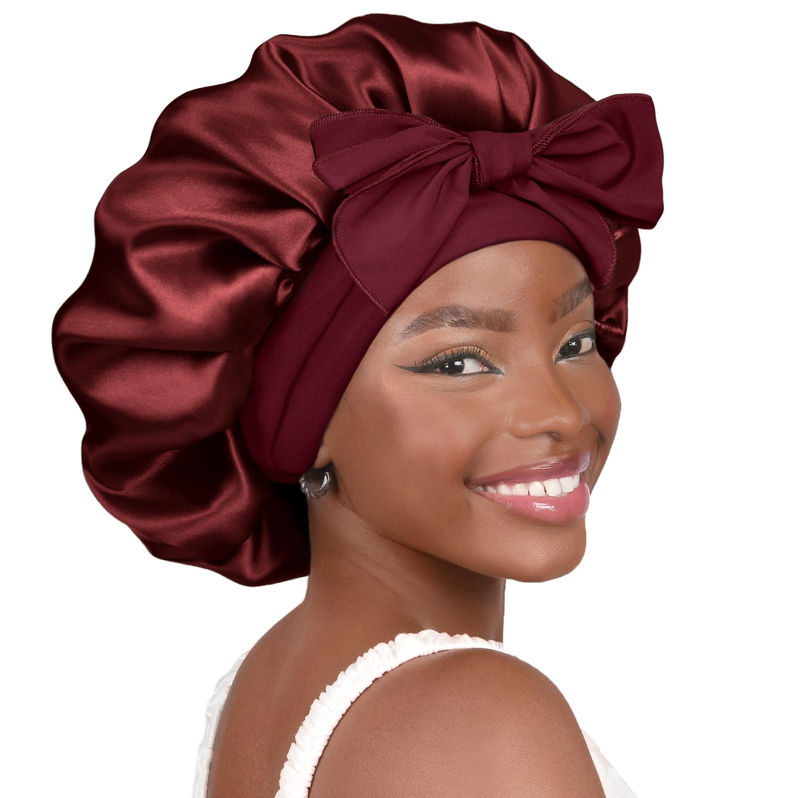 YANIBEST Adjustable Satin Bonnet