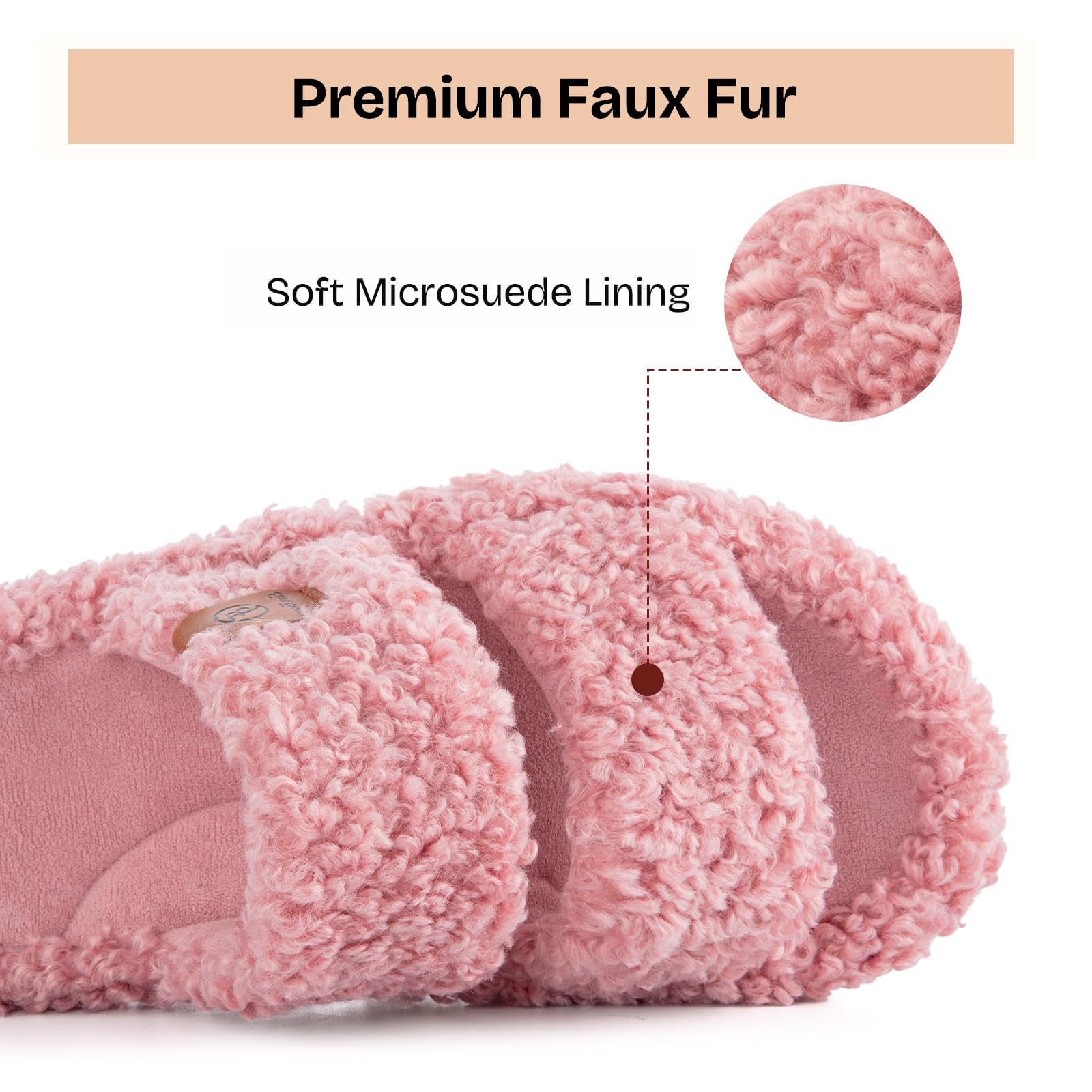 Fuzzy Memory Foam Slippers
