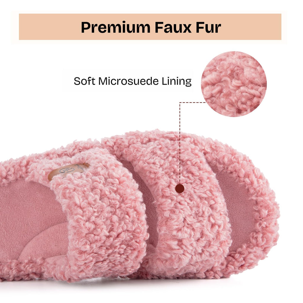 Fuzzy Memory Foam Slippers