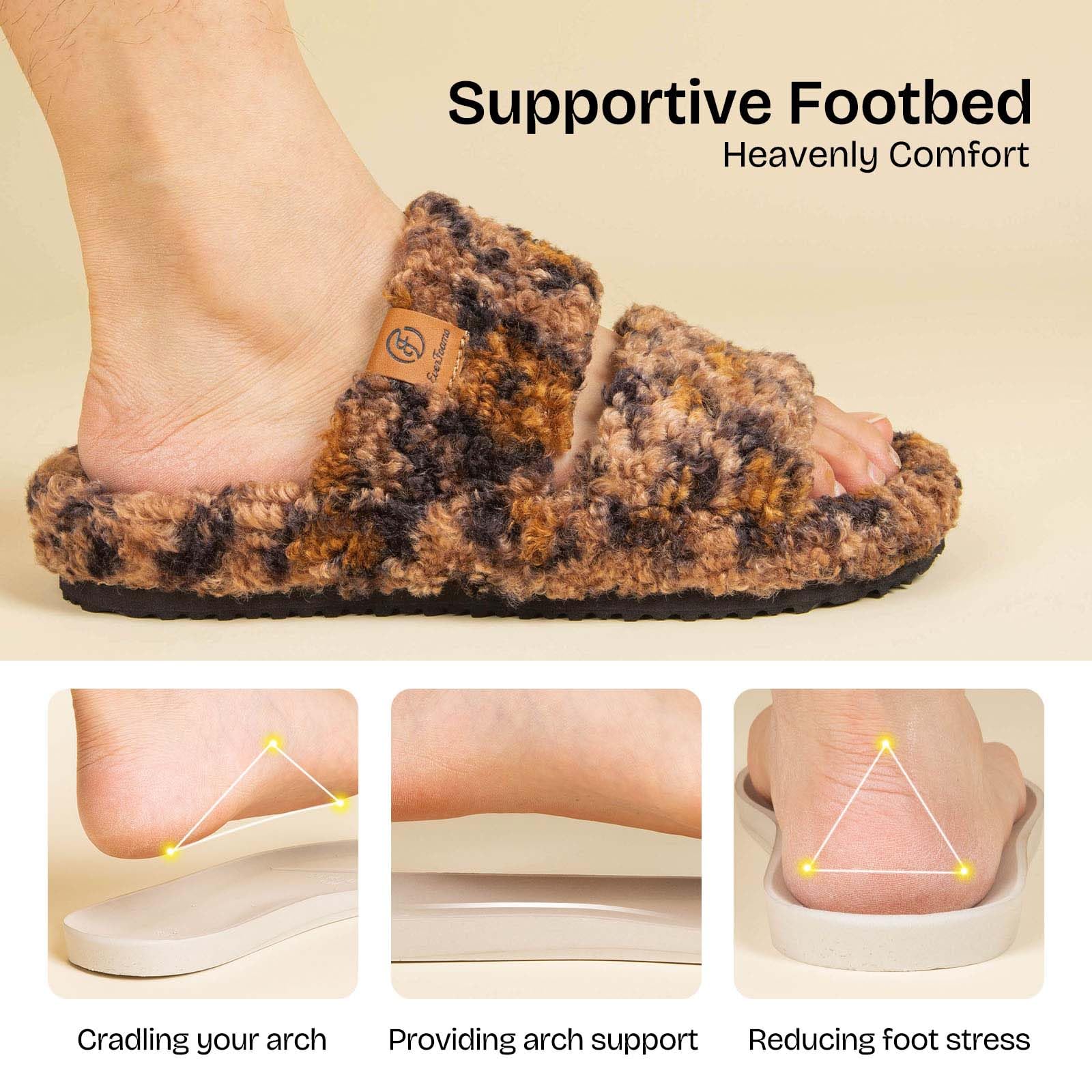 Fuzzy Memory Foam Slippers