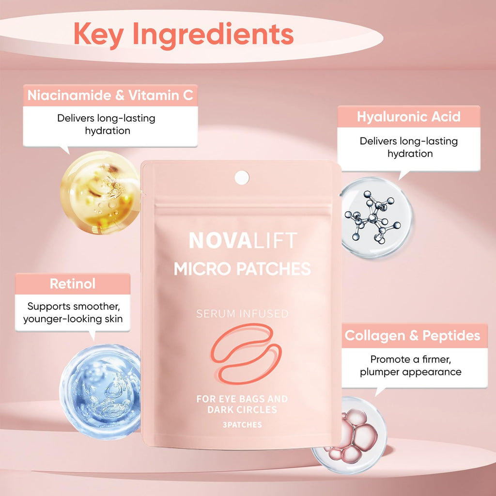 Micro Eye Patches, Serum-Infused