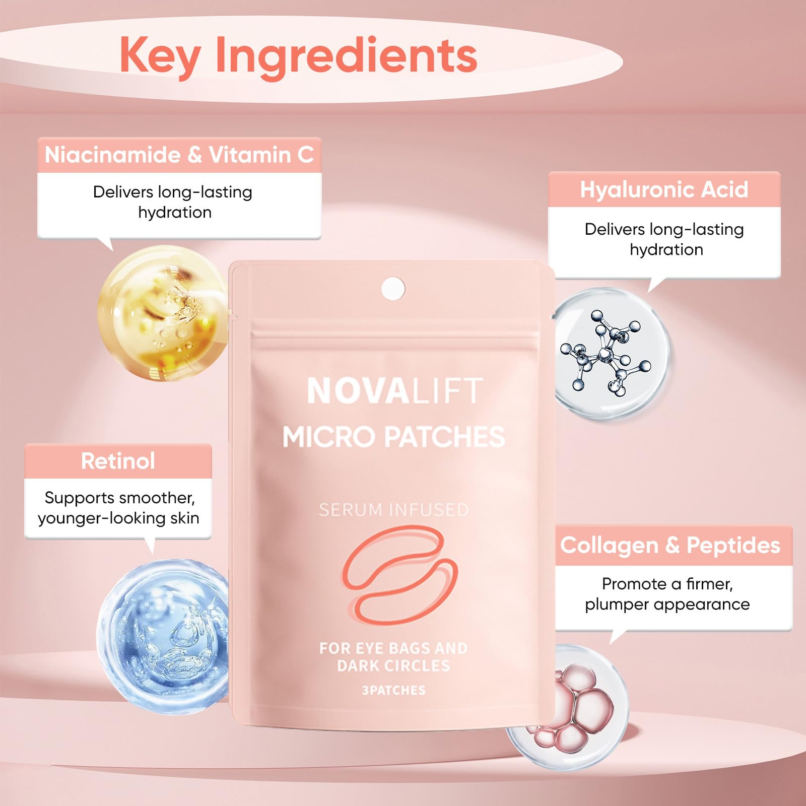 Micro Eye Patches, Serum-Infused