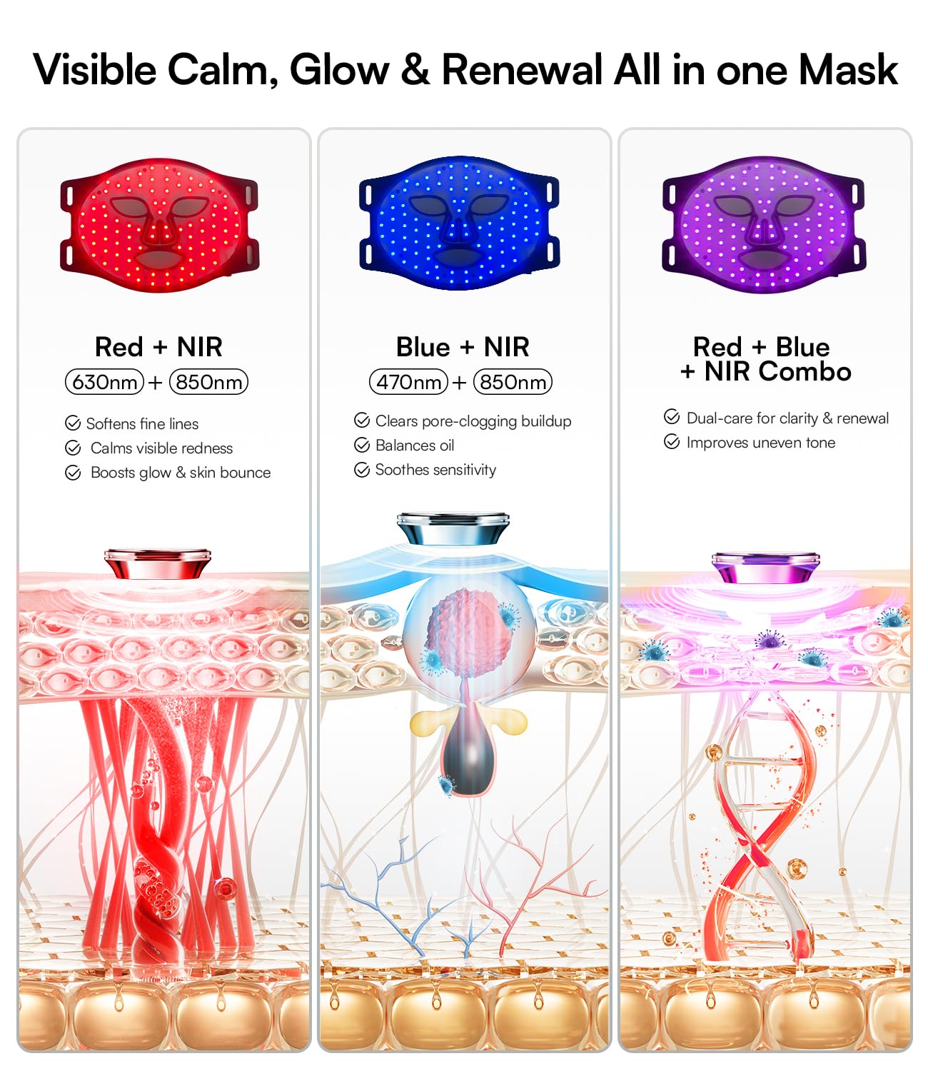 INIA Red Light Therapy Mask