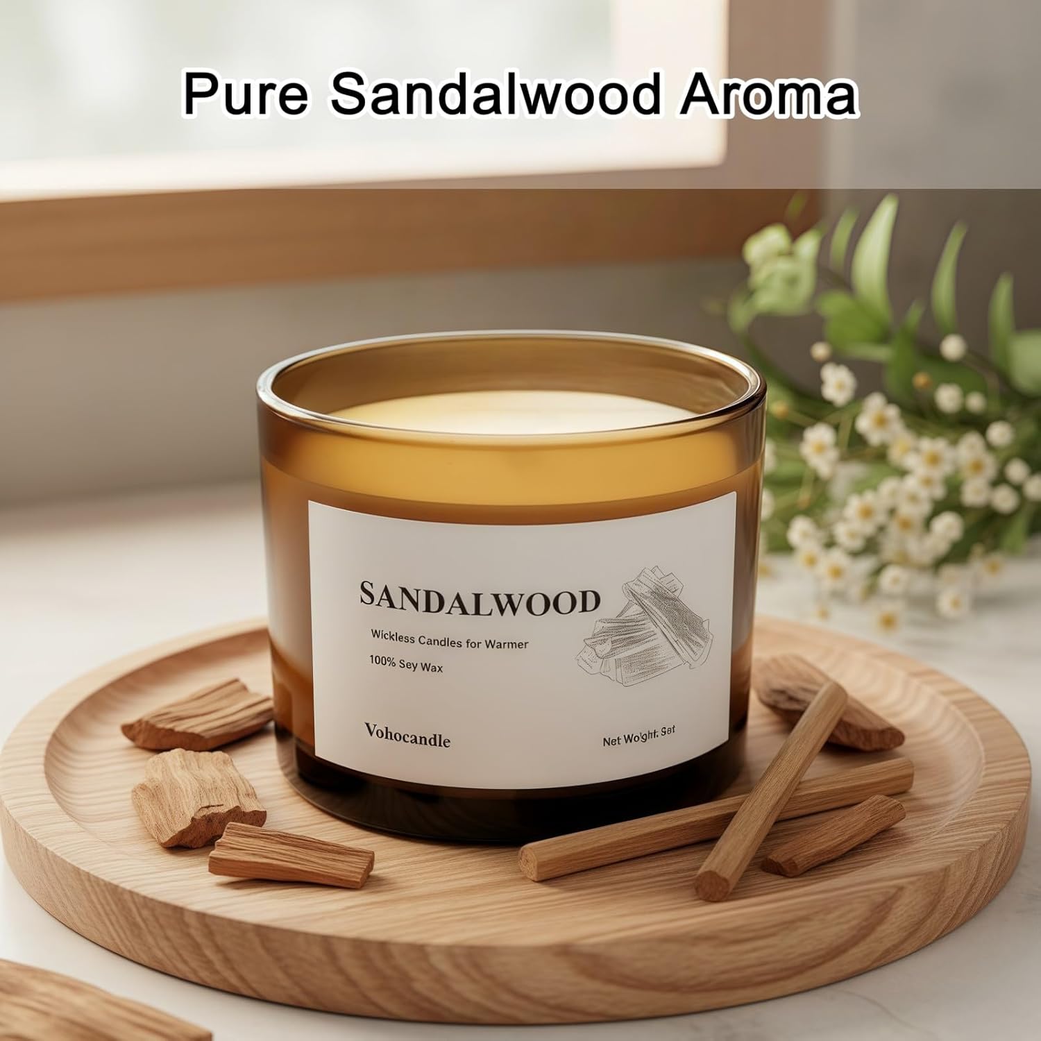 VOHO Lavender Wickless Candles