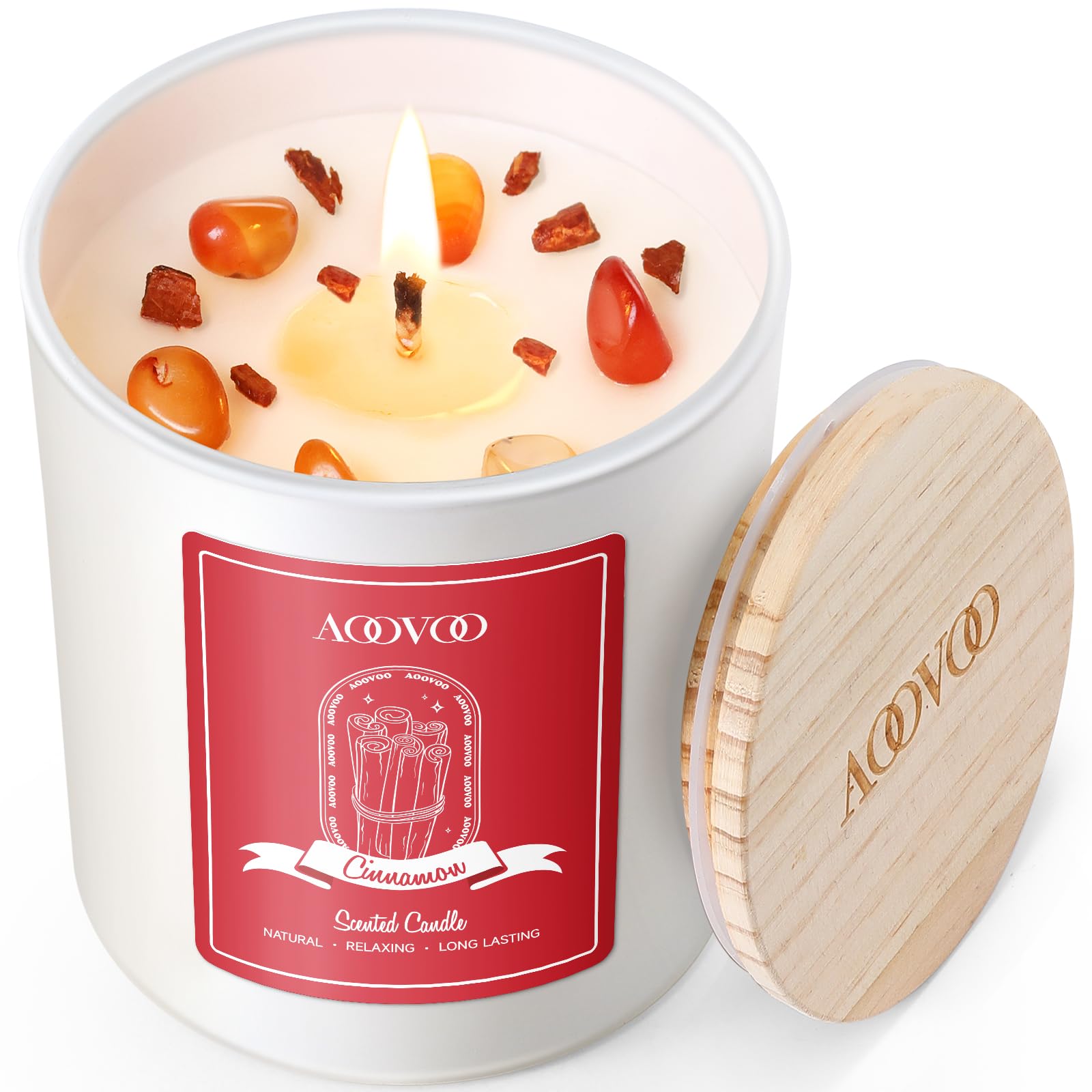 AOOVOO Lavender Candles