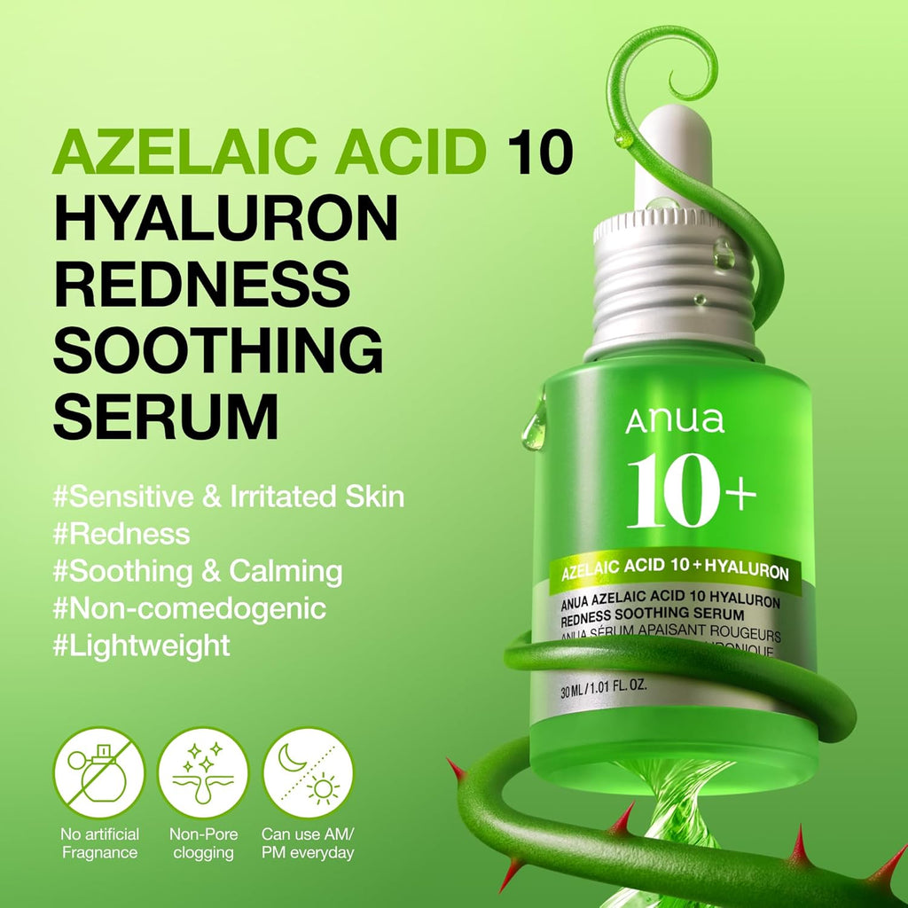 Anua Azelaic Acid 10+ Hyaluron Redness Soothing Serum