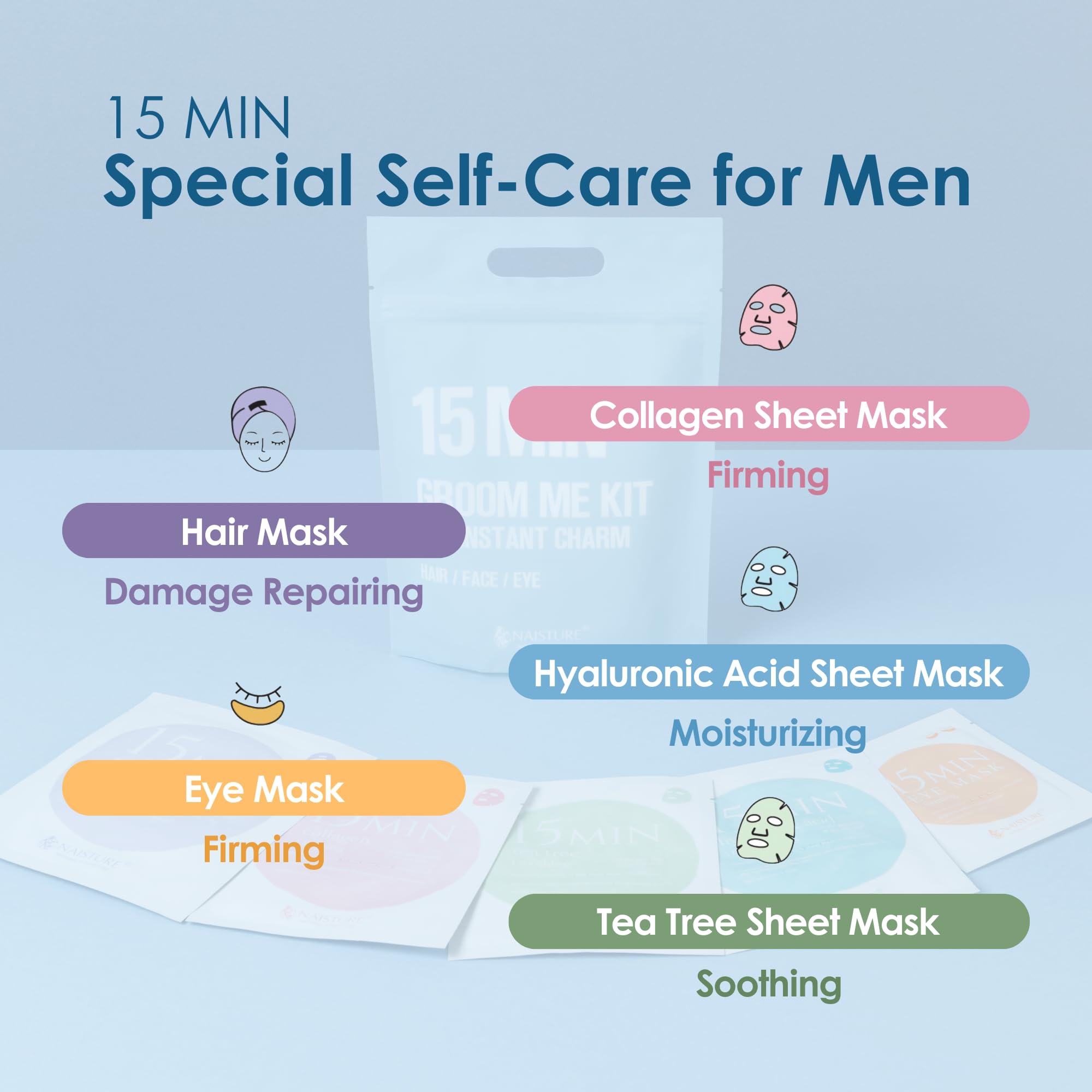 15 Min Pamper Me Korean Spa Skincare Set