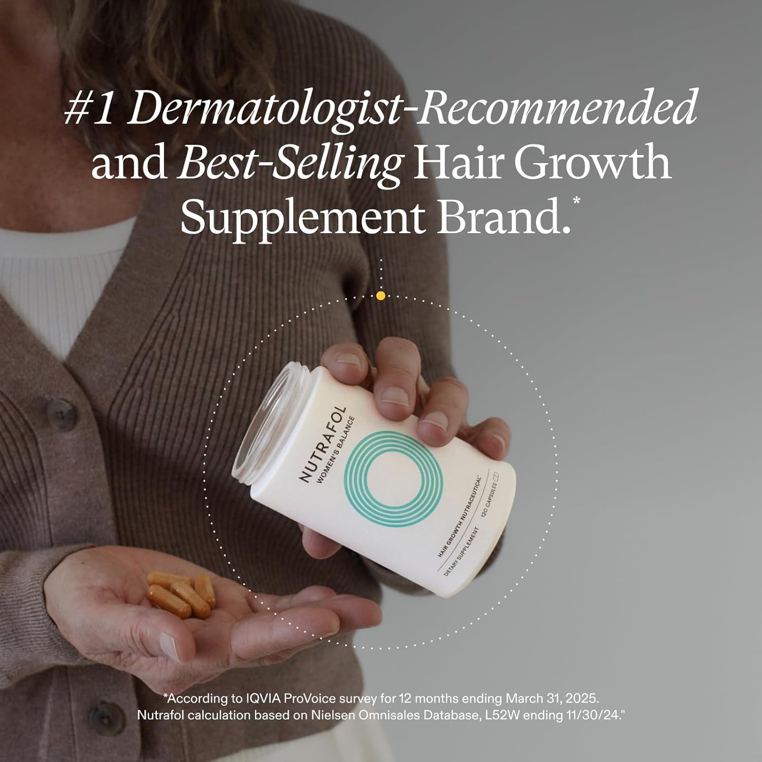 Nutrafol Women's Balance Hair Growth Supplements,