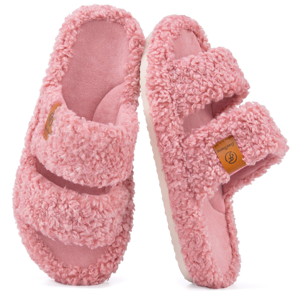 Fuzzy Memory Foam Slippers