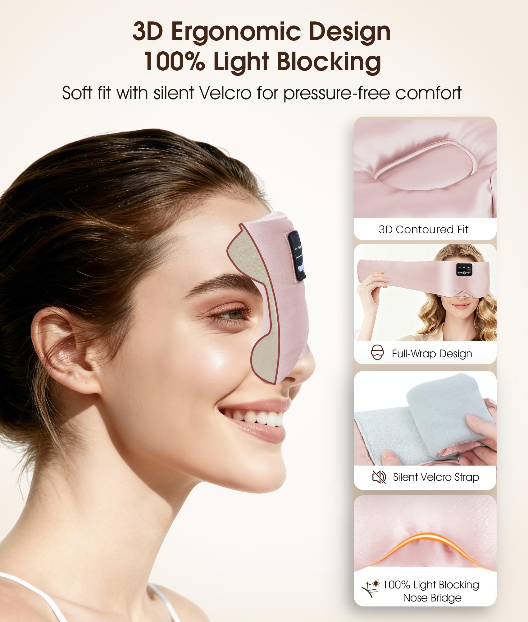 Mulberry Silk Bluetooth Sleep Mask