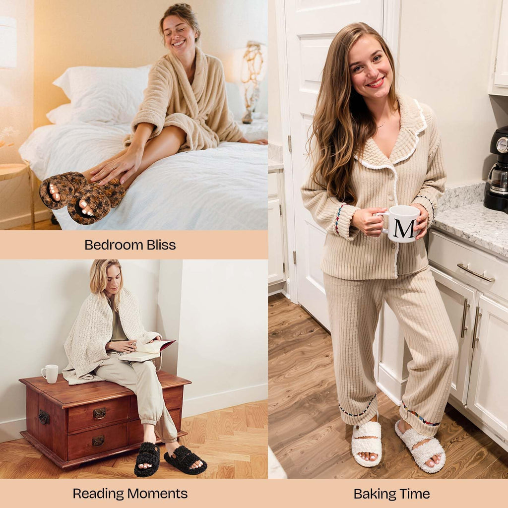 Fuzzy Memory Foam Slippers