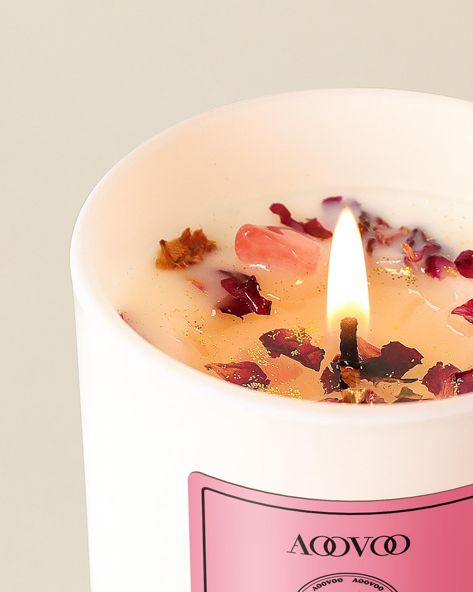 AOOVOO Lavender Candles