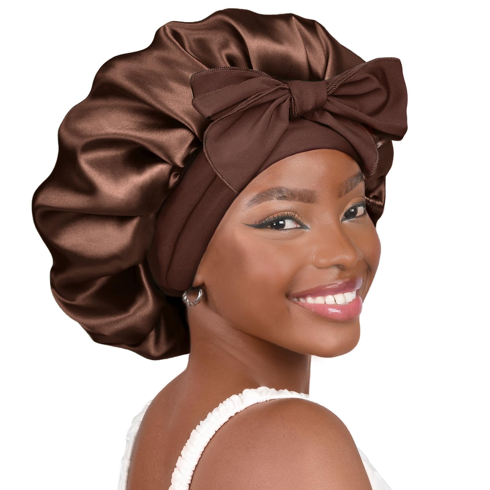 YANIBEST Adjustable Satin Bonnet