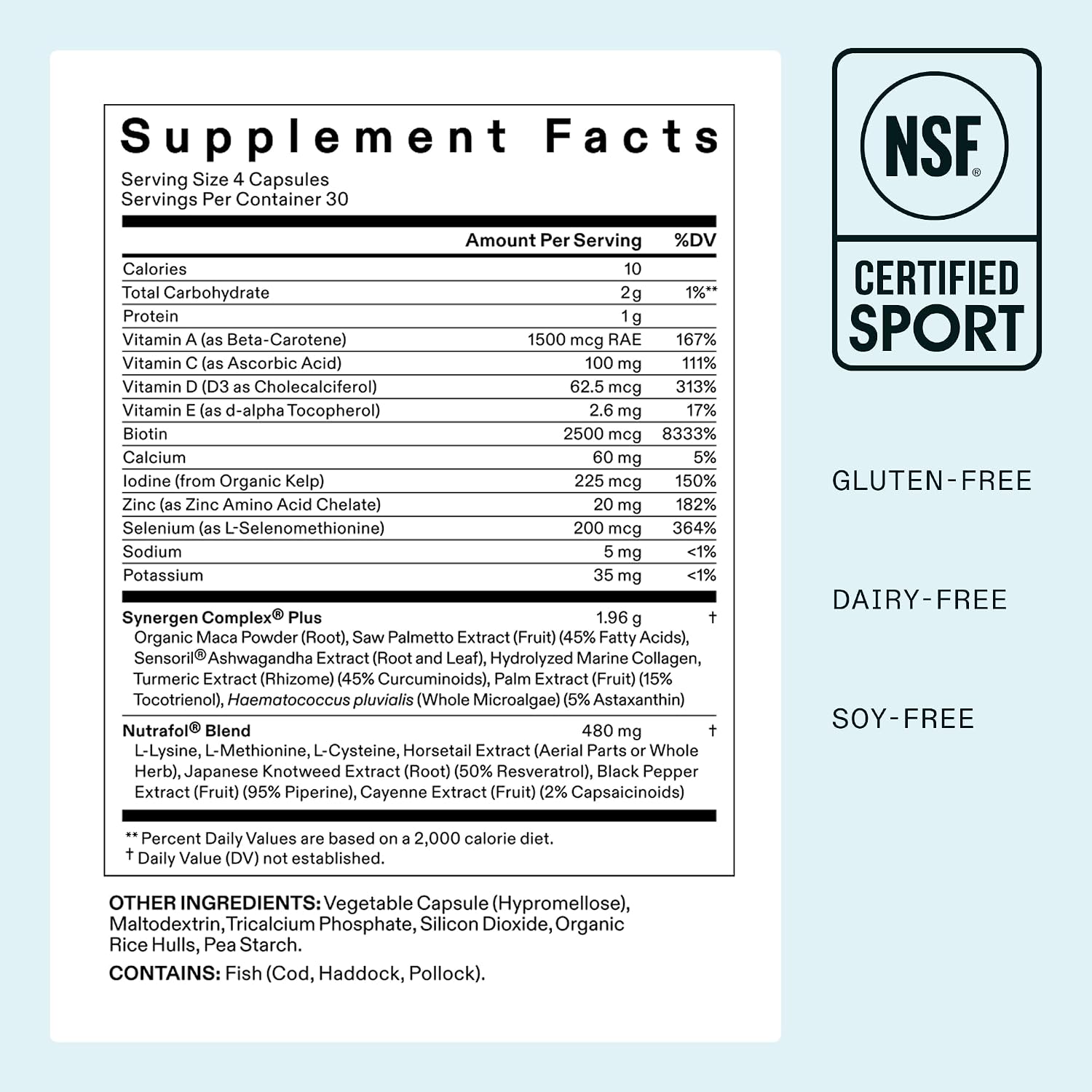 Nutrafol Women's Balance Hair Growth Supplements,