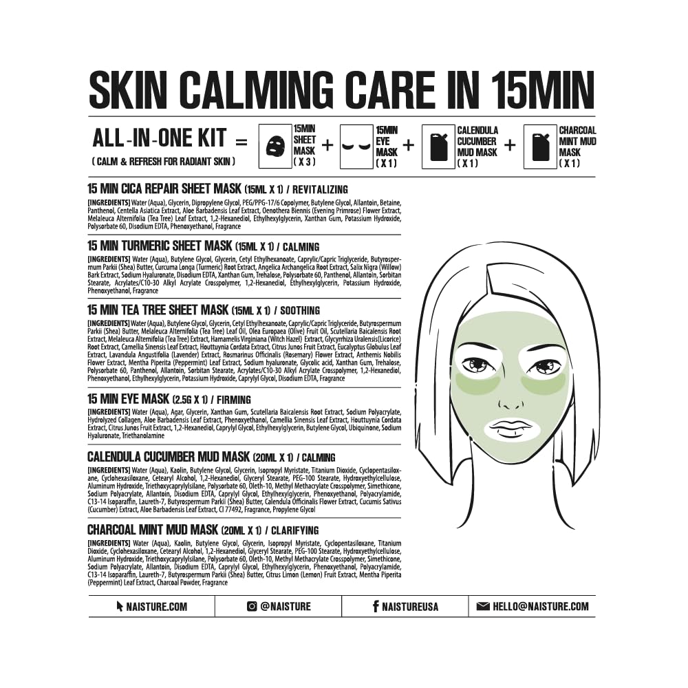 15 Min Pamper Me Korean Spa Skincare Set