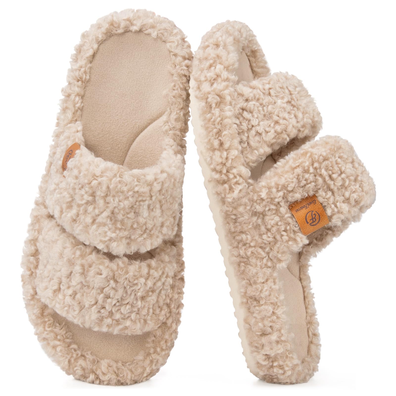 Fuzzy Memory Foam Slippers