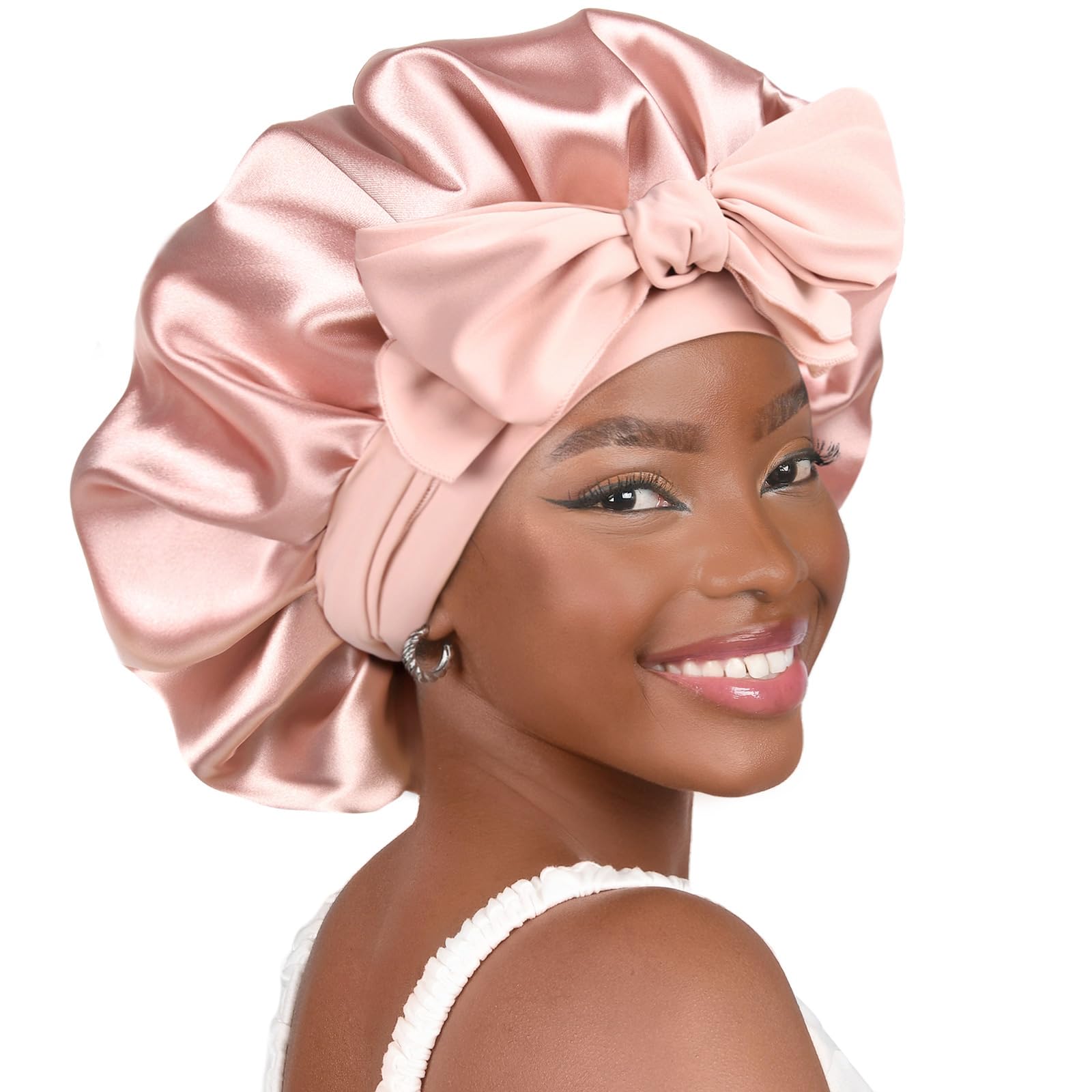 YANIBEST Adjustable Satin Bonnet