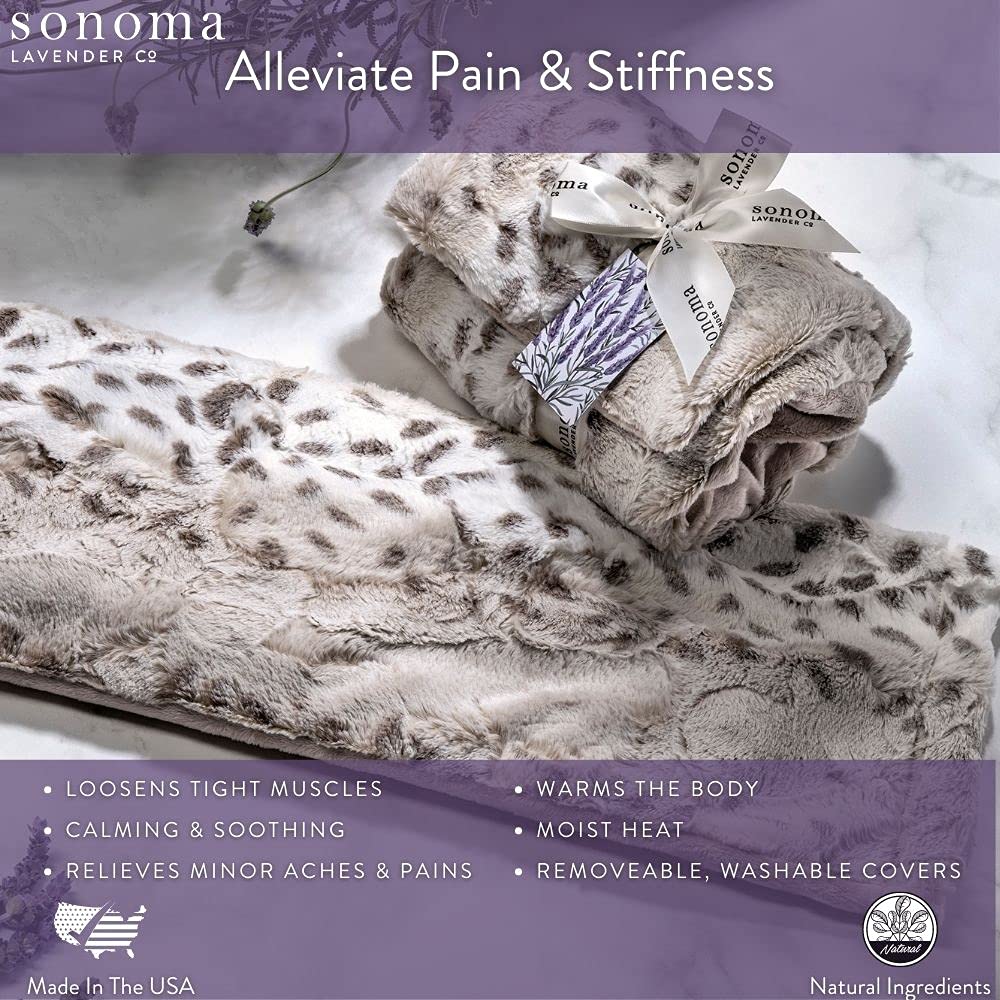 Microwaveable Lavender Heat Wrap for Neck and Shoulders