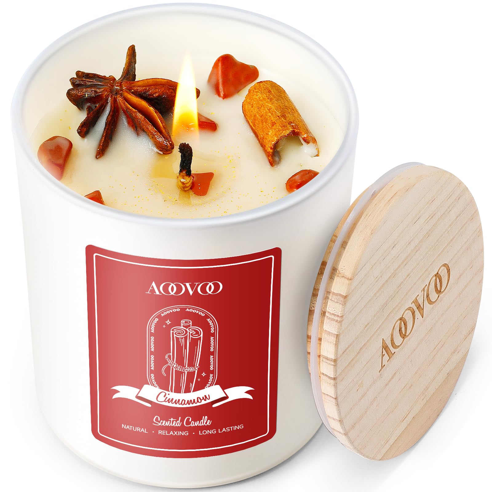 AOOVOO Lavender Candles