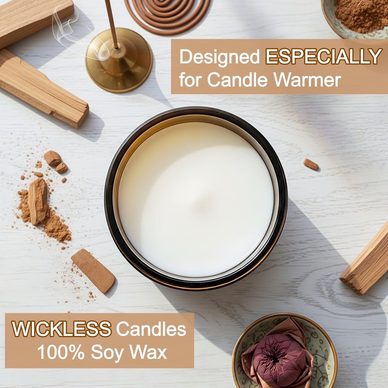 VOHO Lavender Wickless Candles