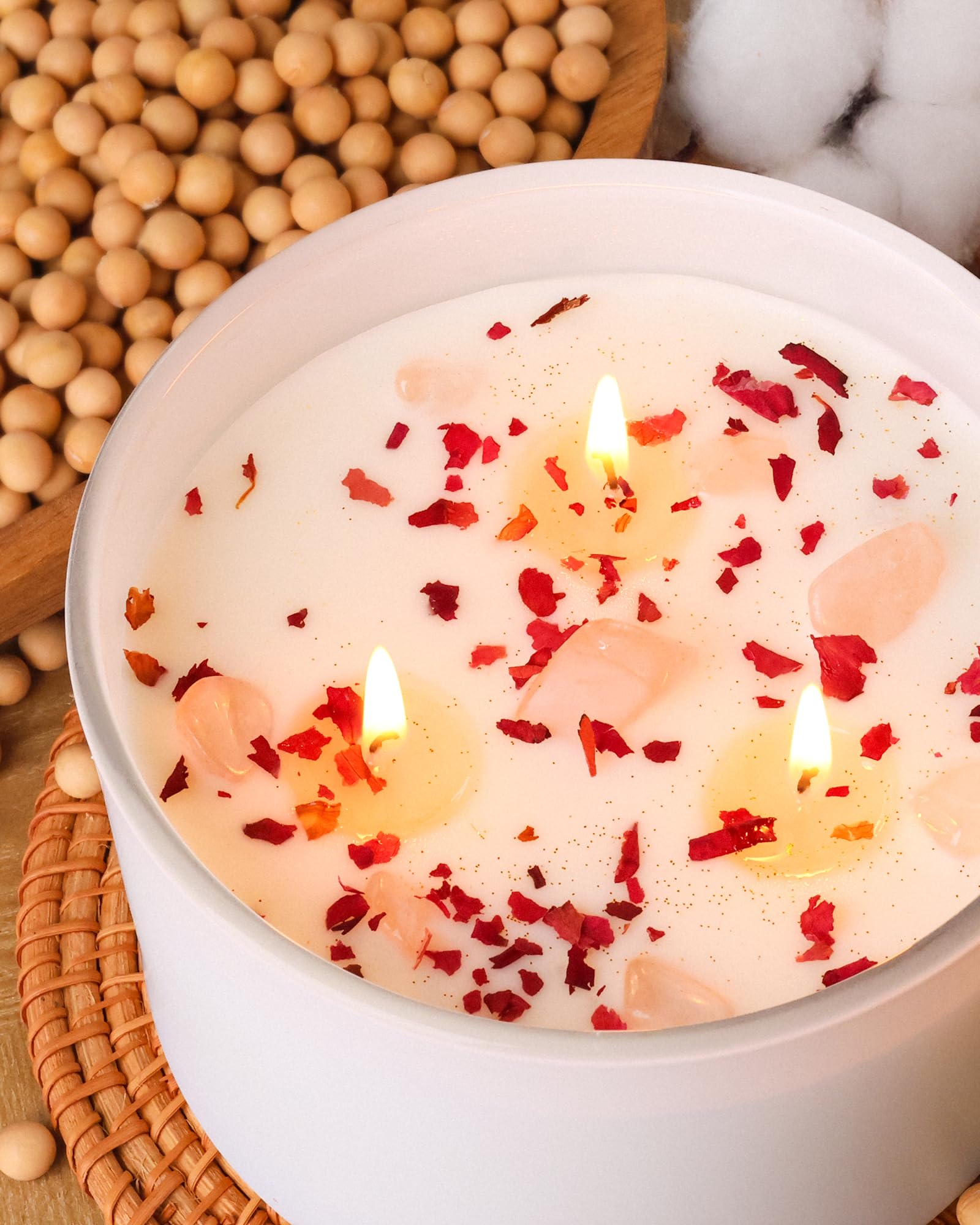 AOOVOO Lavender Candles