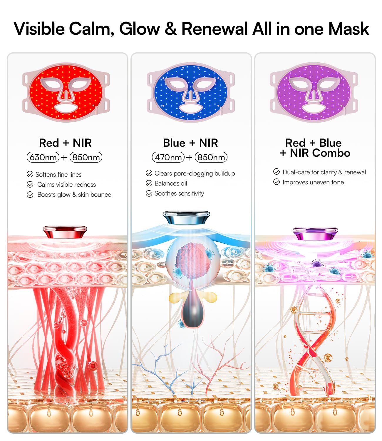 INIA Red Light Therapy Mask