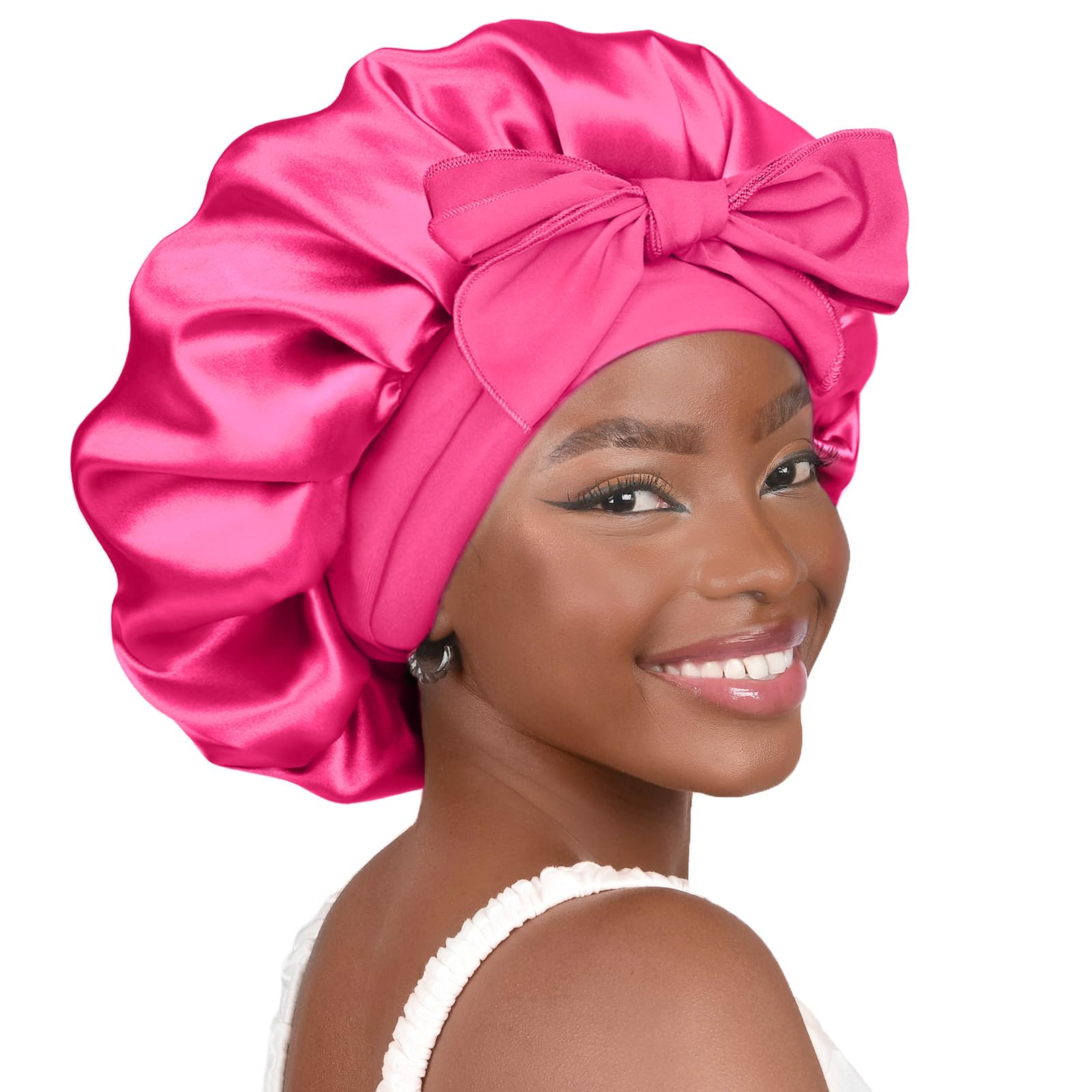 YANIBEST Adjustable Satin Bonnet