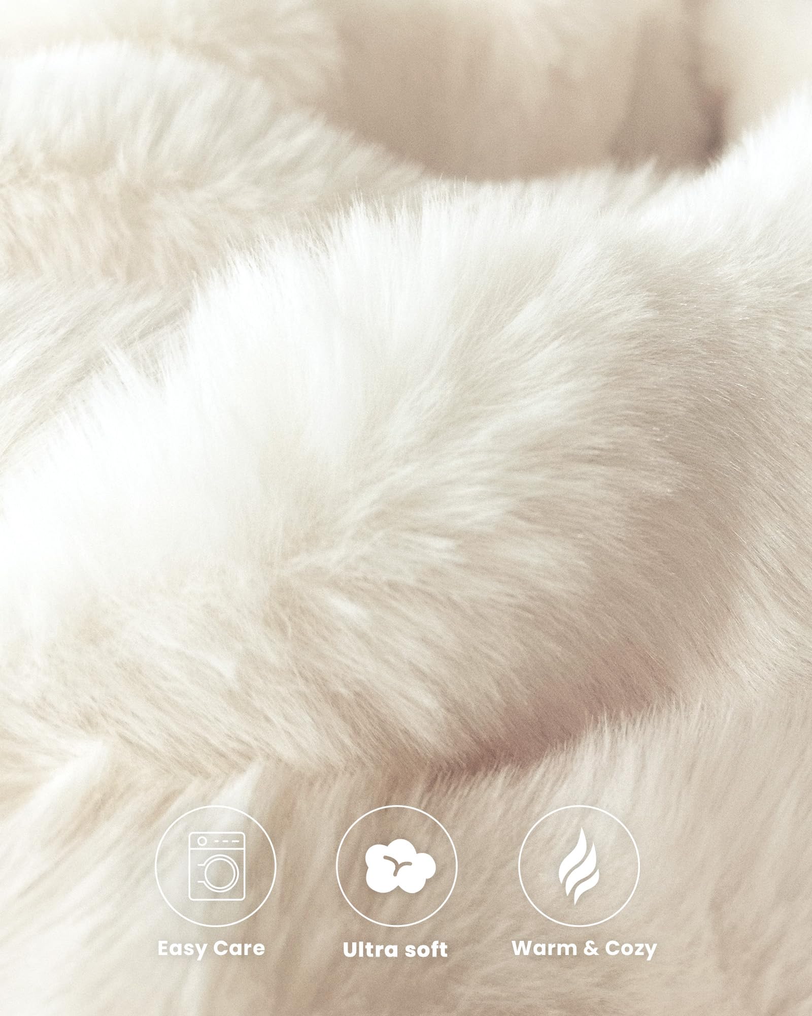 Ultra Soft Cozy 50x60 Faux Fur Throw