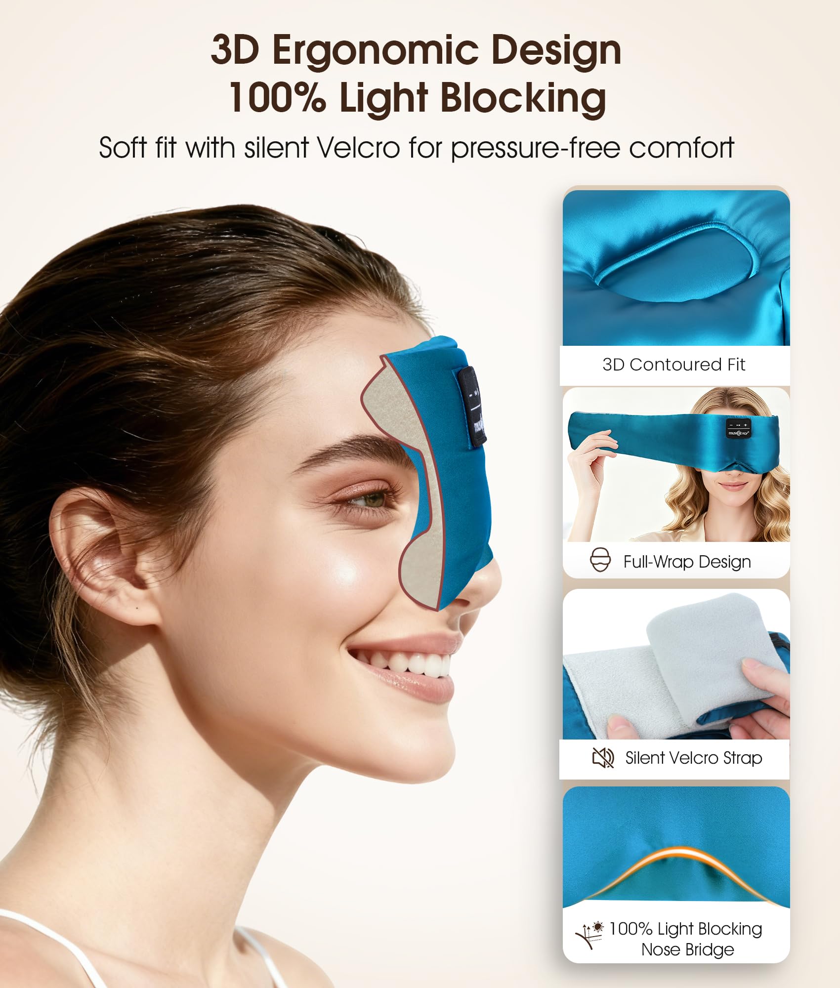 Mulberry Silk Bluetooth Sleep Mask