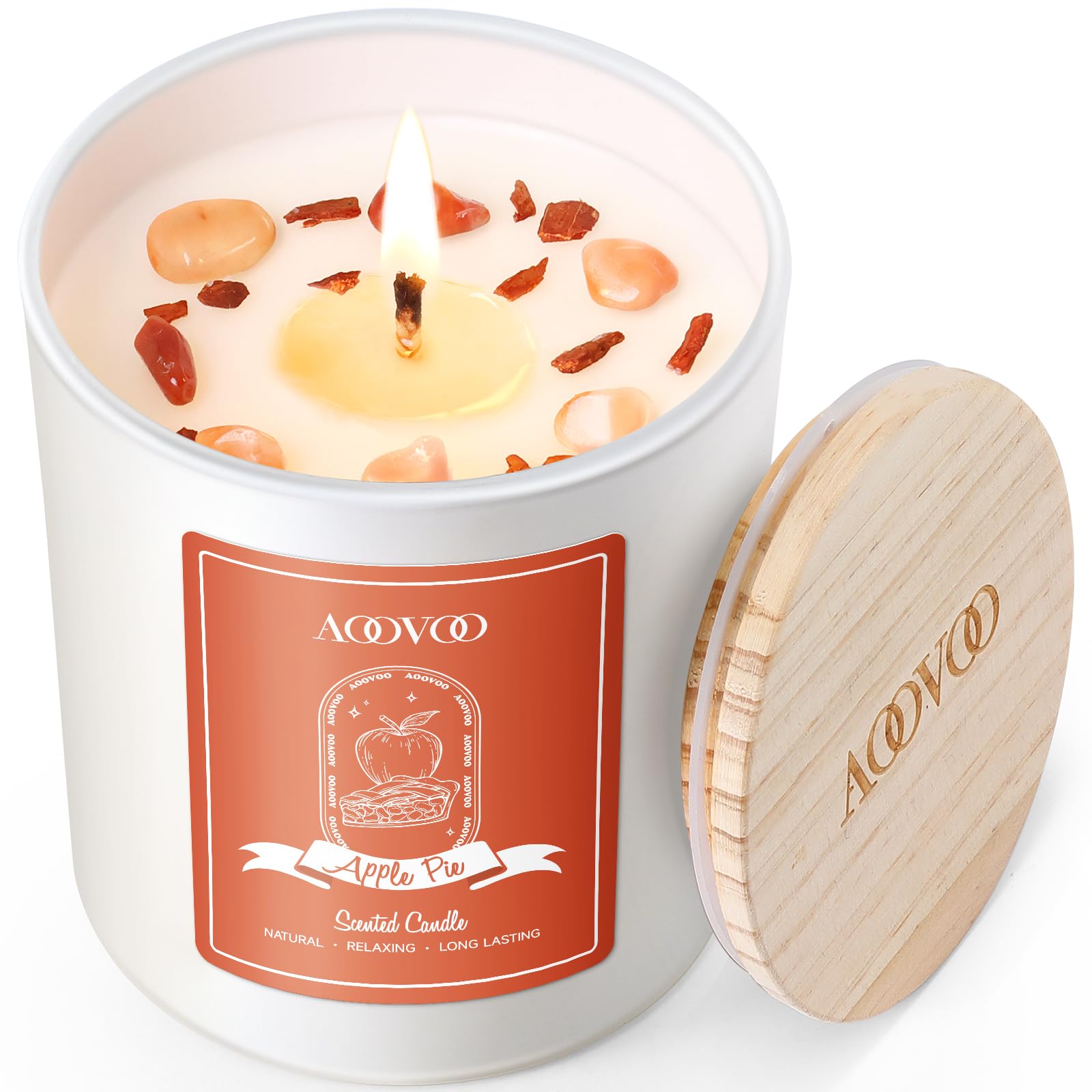 AOOVOO Lavender Candles
