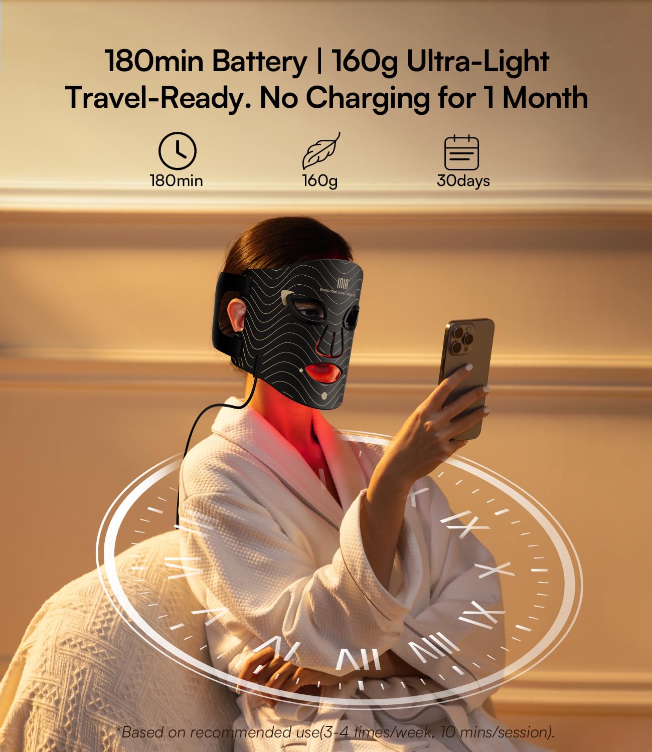 INIA Red Light Therapy Mask