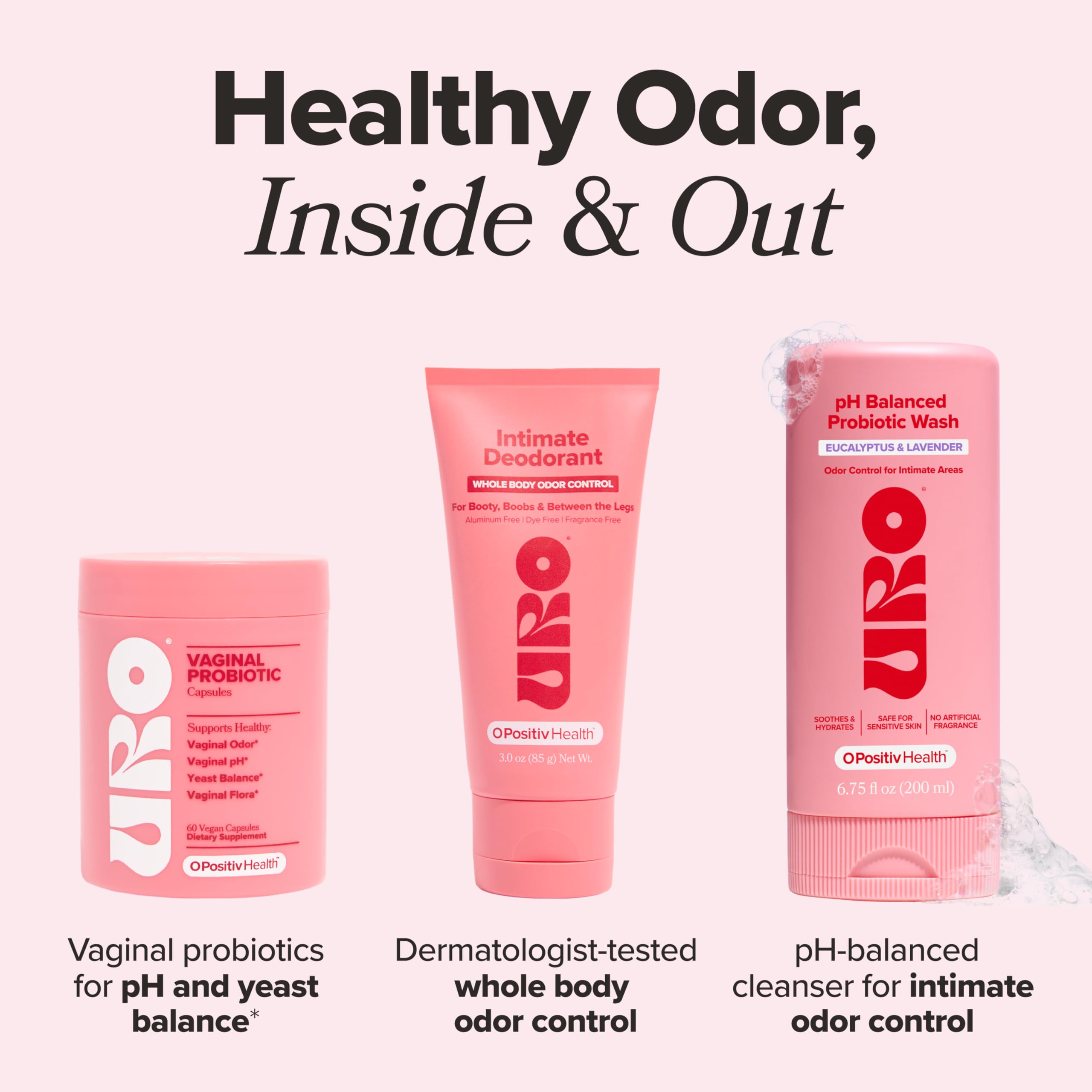 O Positiv URO pH Balanced Probiotic Wash –