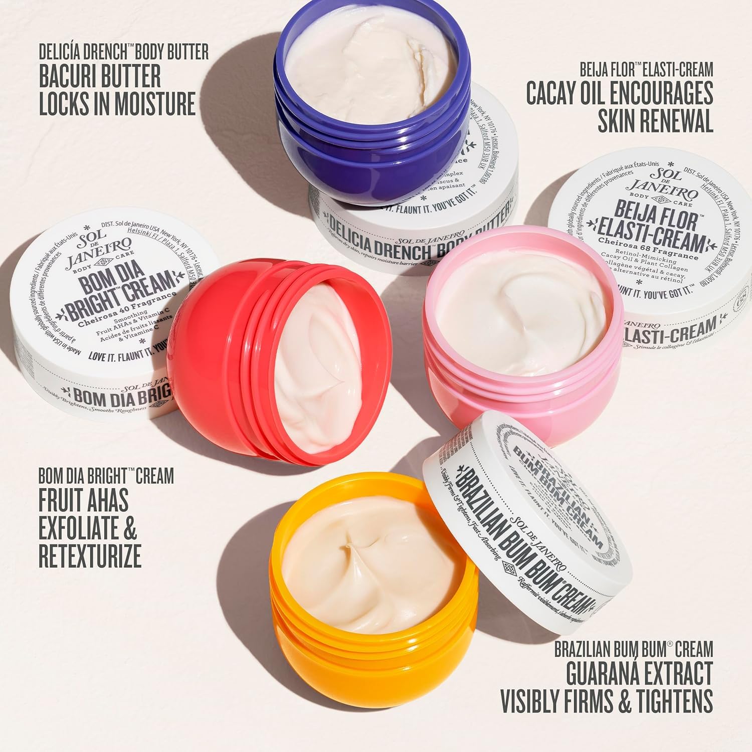 Sol de Janeiro Body Boldly Body Cream Discovery Set | Trial Size Beauty Minis